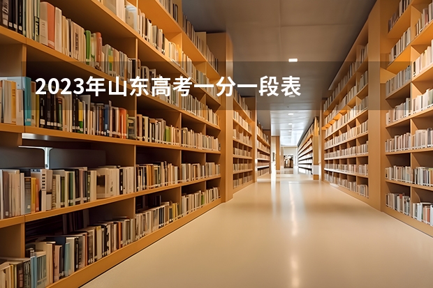 2023年山东高考一分一段表