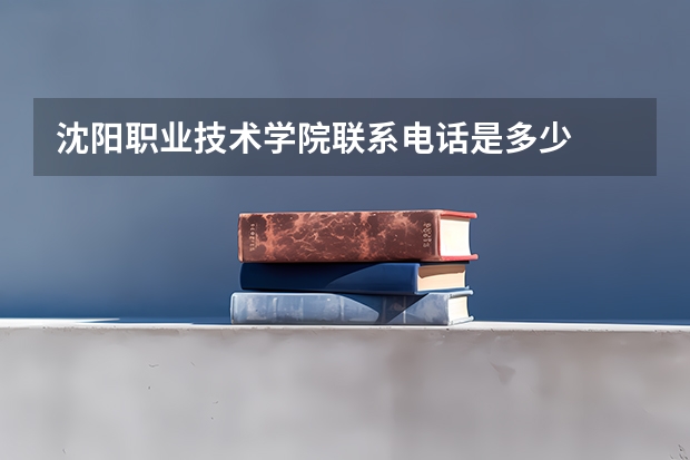 沈阳职业技术学院联系电话是多少