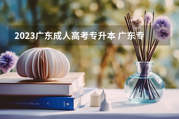 2023广东成人高考专升本 广东专升本录取分数线2023