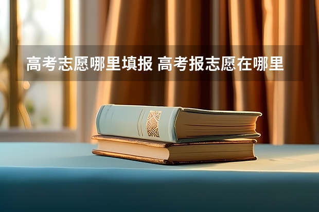 高考志愿哪里填报 高考报志愿在哪里报