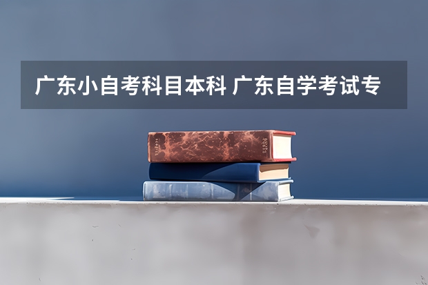 广东小自考科目本科 广东自学考试专升本要考哪些科目？