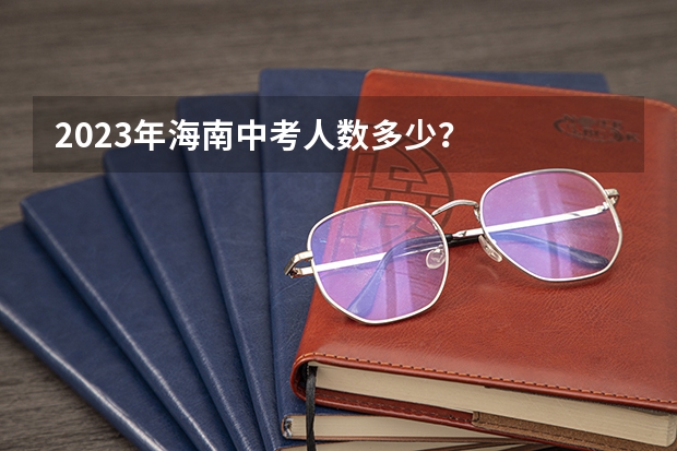 2023年海南中考人数多少？