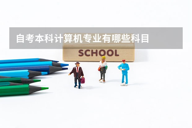 自考本科计算机专业有哪些科目
