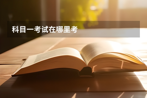 科目一考试在哪里考