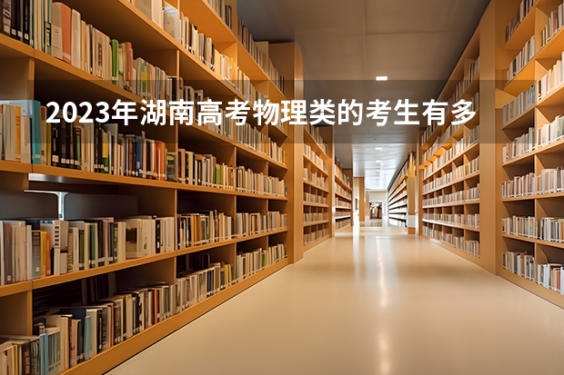 2023年湖南高考物理类的考生有多少人？