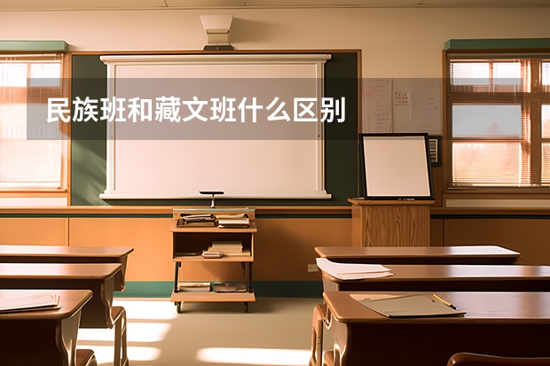 民族班和藏文班什么区别
