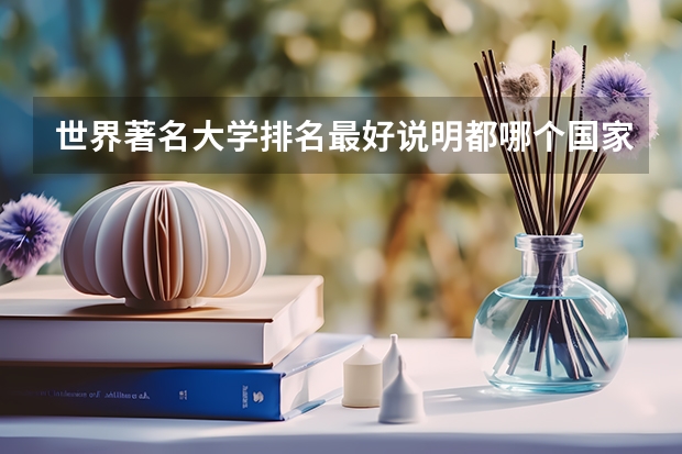 世界著名大学排名最好说明都哪个国家的