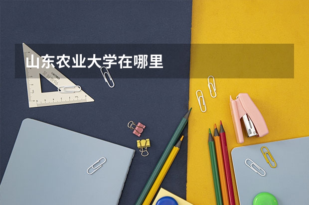 山东农业大学在哪里