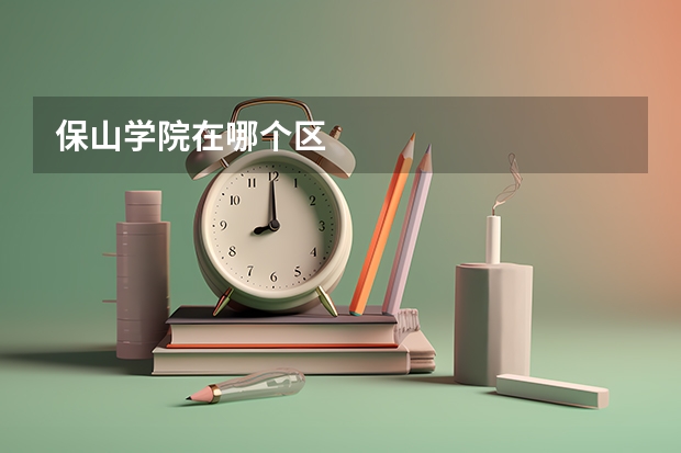 保山学院在哪个区