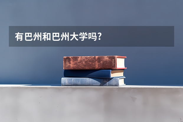 有巴州和巴州大学吗?