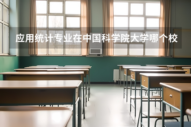 应用统计专业在中国科学院大学哪个校区