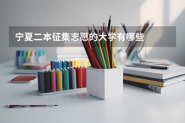 宁夏二本征集志愿的大学有哪些