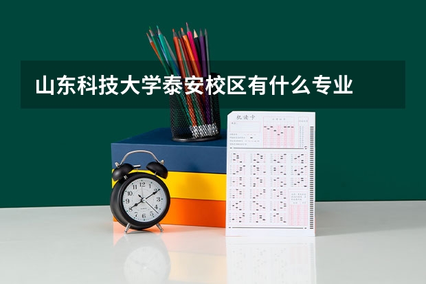 山东科技大学泰安校区有什么专业