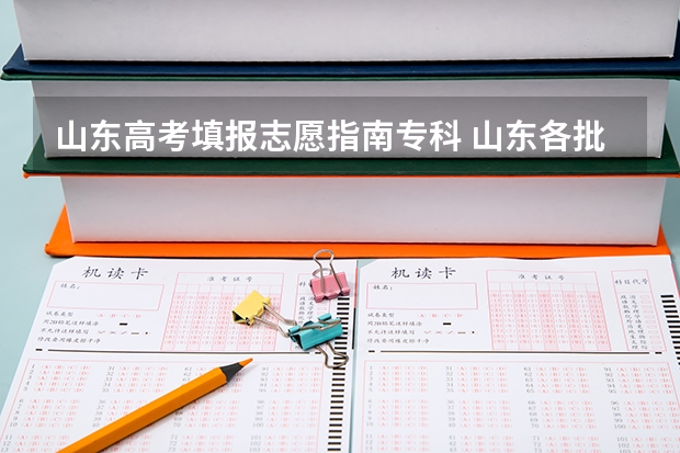 山东高考填报志愿指南专科 山东各批次平行志愿录取规则