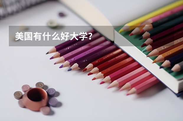 美国有什么好大学？
