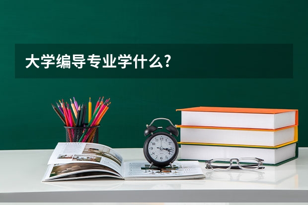 大学编导专业学什么?
