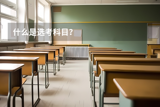 什么是选考科目？