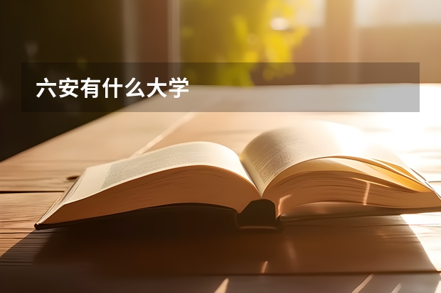 六安有什么大学