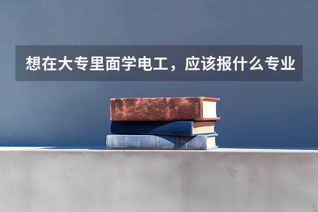 想在大专里面学电工，应该报什么专业很喜