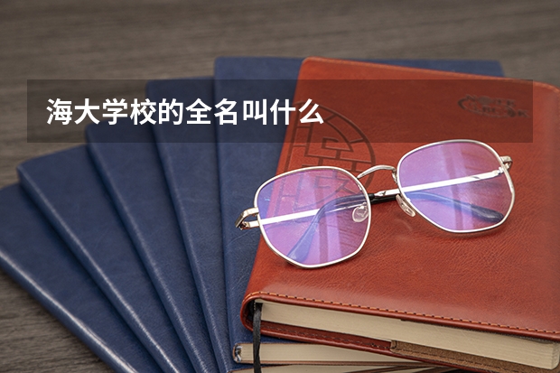 海大学校的全名叫什么