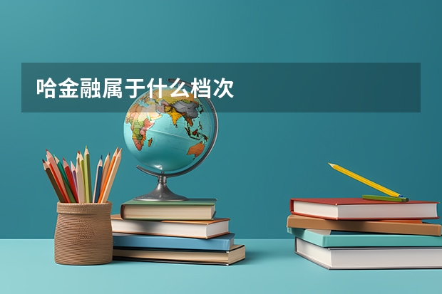 哈金融属于什么档次