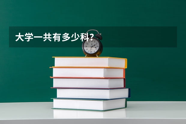 大学一共有多少科？