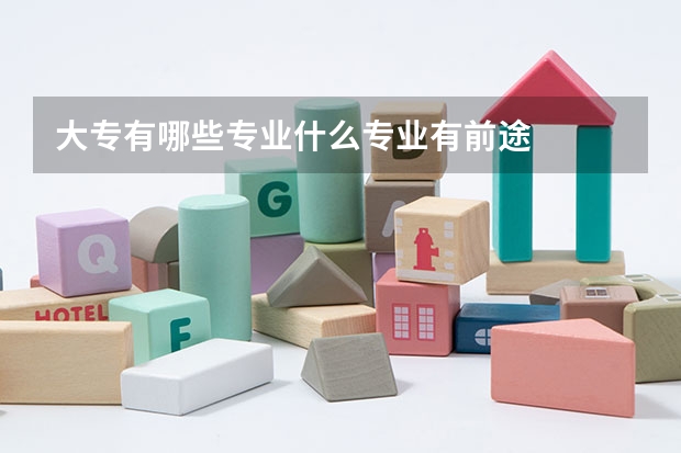 大专有哪些专业什么专业有前途