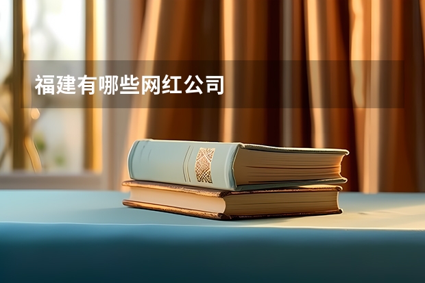 福建有哪些网红公司