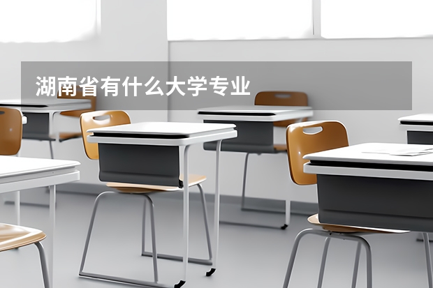 湖南省有什么大学专业
