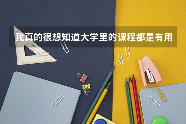 我真的很想知道大学里的课程都是有用的吗?