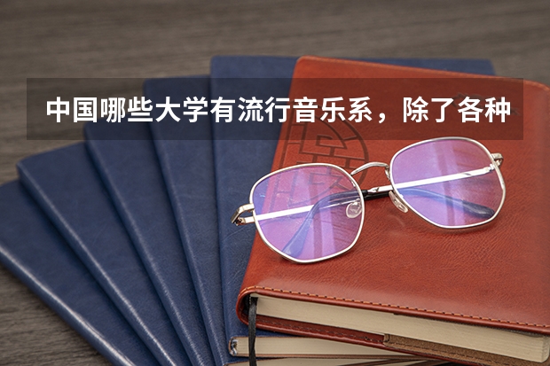 中国哪些大学有流行音乐系，除了各种院儿…