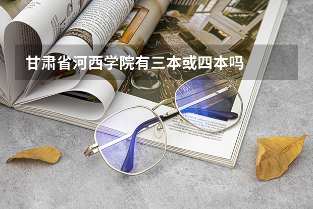 甘肃省河西学院有三本或四本吗