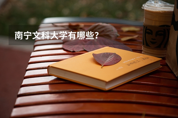 南宁文科大学有哪些?