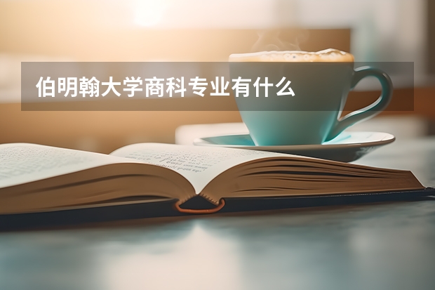伯明翰大学商科专业有什么