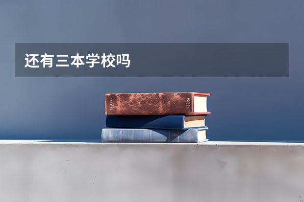 还有三本学校吗