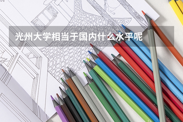 光州大学相当于国内什么水平呢