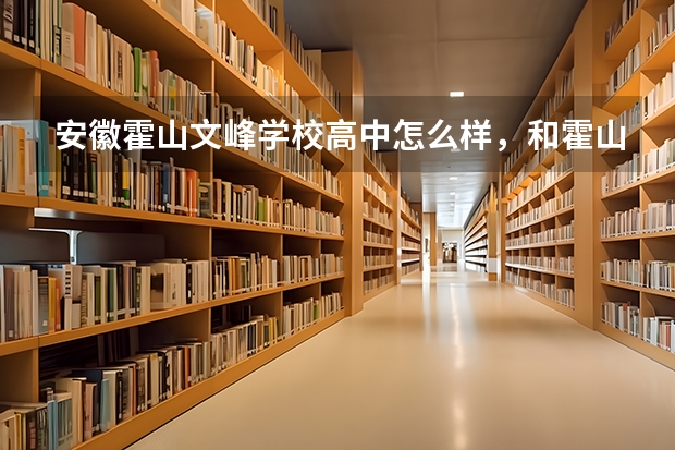 安徽霍山文峰学校高中怎么样，和霍山中学相比呢