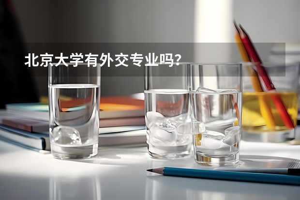 北京大学有外交专业吗？