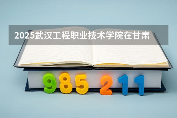 2025武汉工程职业技术学院在甘肃招生专业有哪些 ？（2026参考）