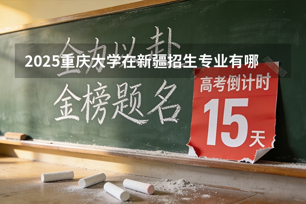 2025重庆大学在新疆招生专业有哪些 ？（2026参考）