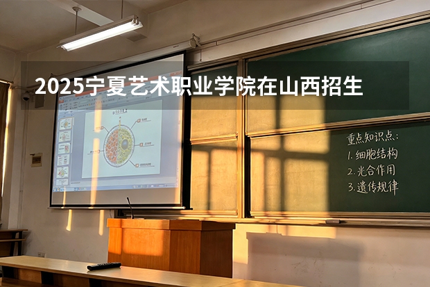 2025宁夏艺术职业学院在山西招生专业有哪些 ？（2026参考）